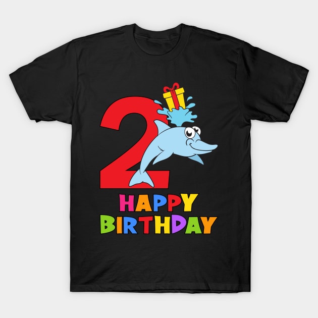 2nd Birthday Party 2 Year Old 2 Years T-Shirt by KidsBirthdayPartyShirts